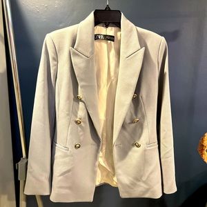 Zara light blue blazer